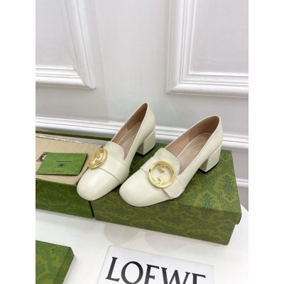 Gucci Blondie Pumps 55mm in White Leather