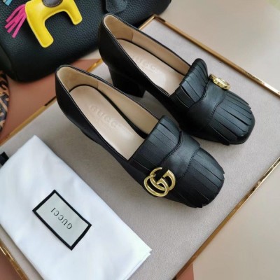 Gucci Fringed Pumps 50mm In Black Leather