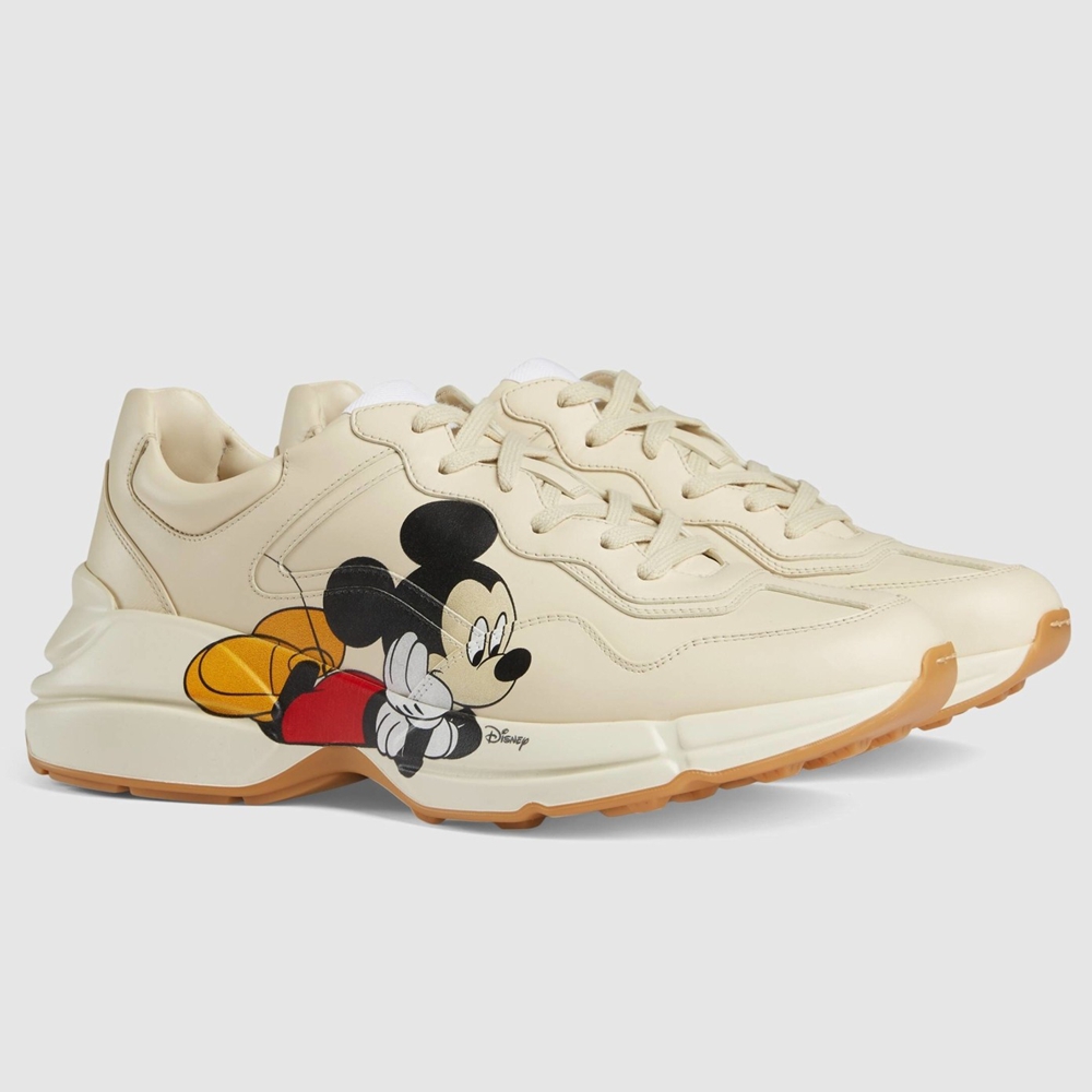 Gucci Men Disney X Gucci Mickey Mouse Rhyton Sneakers