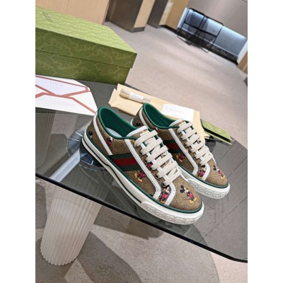 Gucci Men Disney X Gucci Tennis 1977 Sneakers with Web