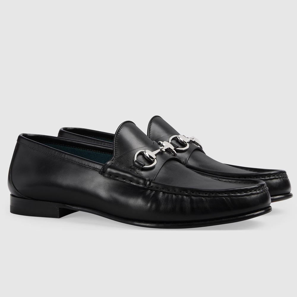 Gucci Men Horsebit 1953 Loafers in Black Calfskin