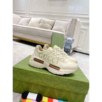 Gucci Men Rhyton Sneakers with Gucci Logo