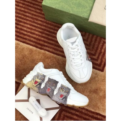 Gucci Men Rhyton Sneakers with Tigers Print