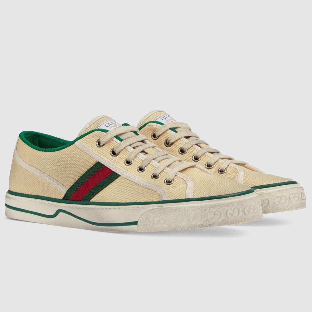 Gucci Men Tennis 1977 Sneakers in Butter Cotton