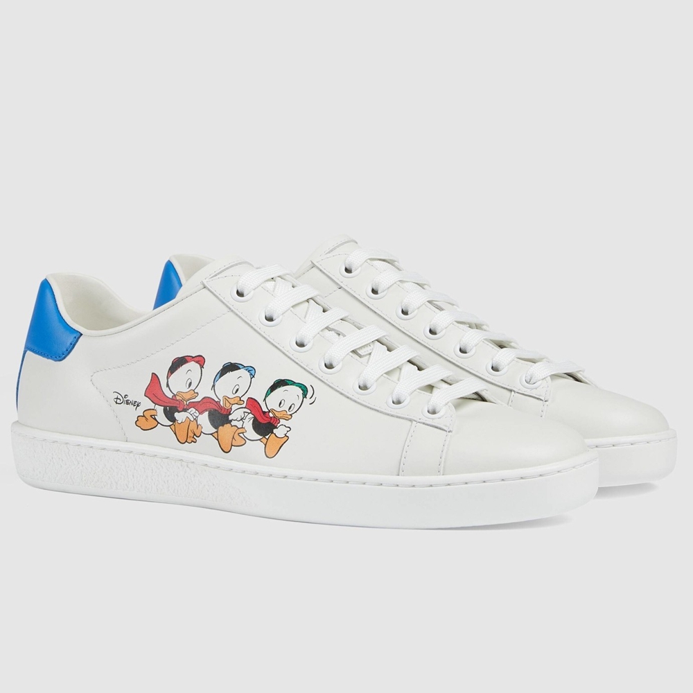 Gucci Women Ace Sneakers with Disney Donald Duck