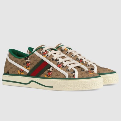 Gucci Women Disney X Gucci Tennis 1977 Sneakers with Web