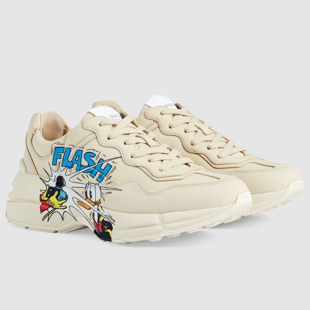 Gucci Women Disney x Gucci Donald Duck Rhyton Sneakers