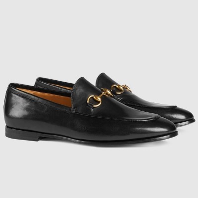 Gucci Women Jordaan Loafers in Black Leather