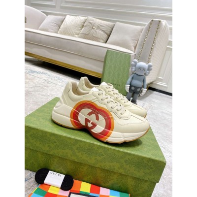 Gucci Women Rhyton Sneakers with Interlocking G